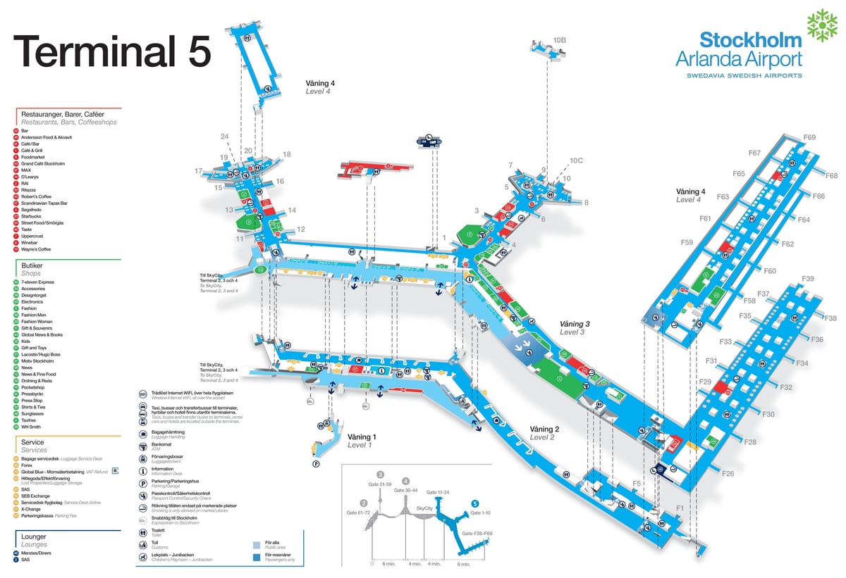 שטוקהולם airport terminal 5 מפה