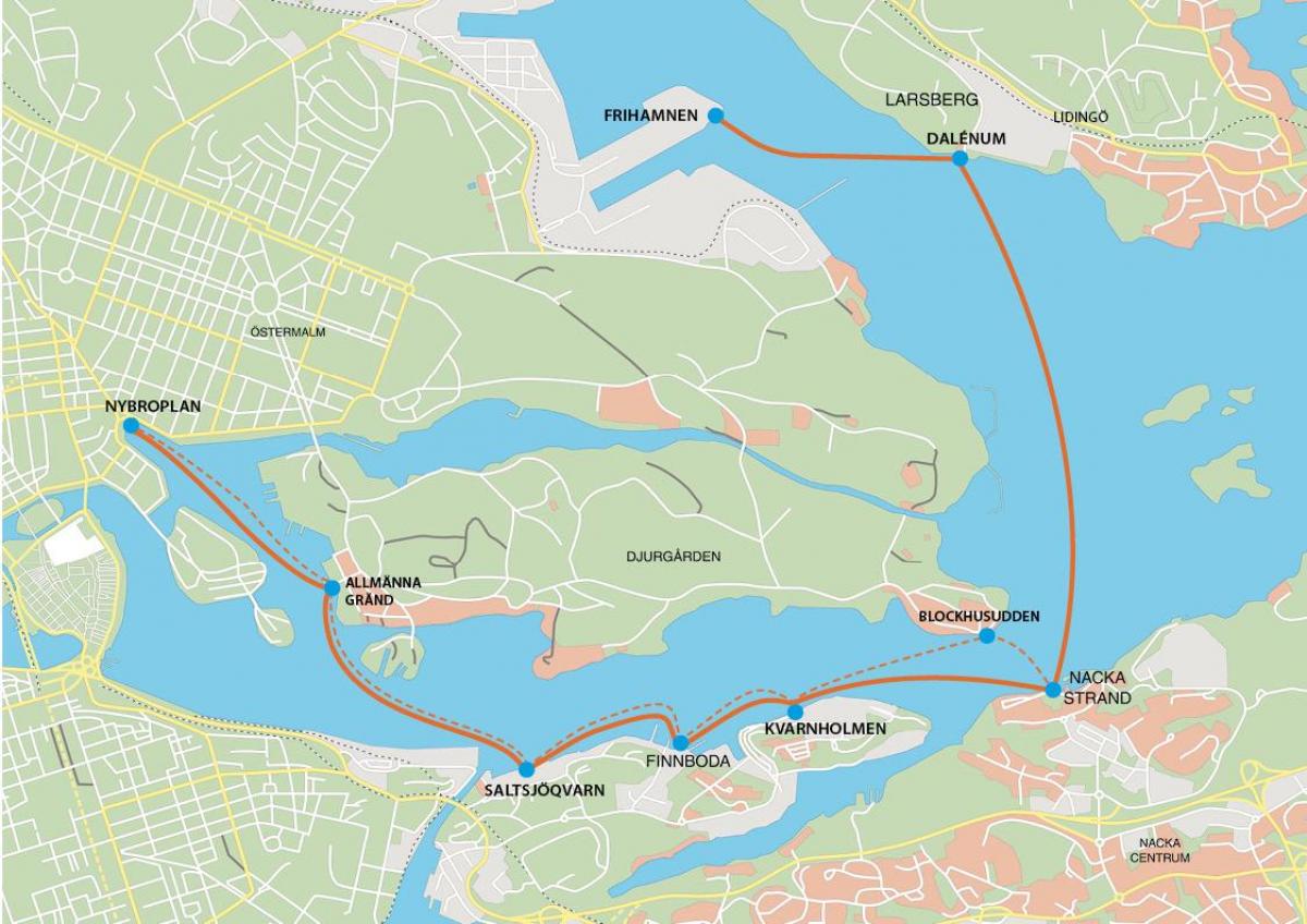 מפה של frihamnen שטוקהולם
