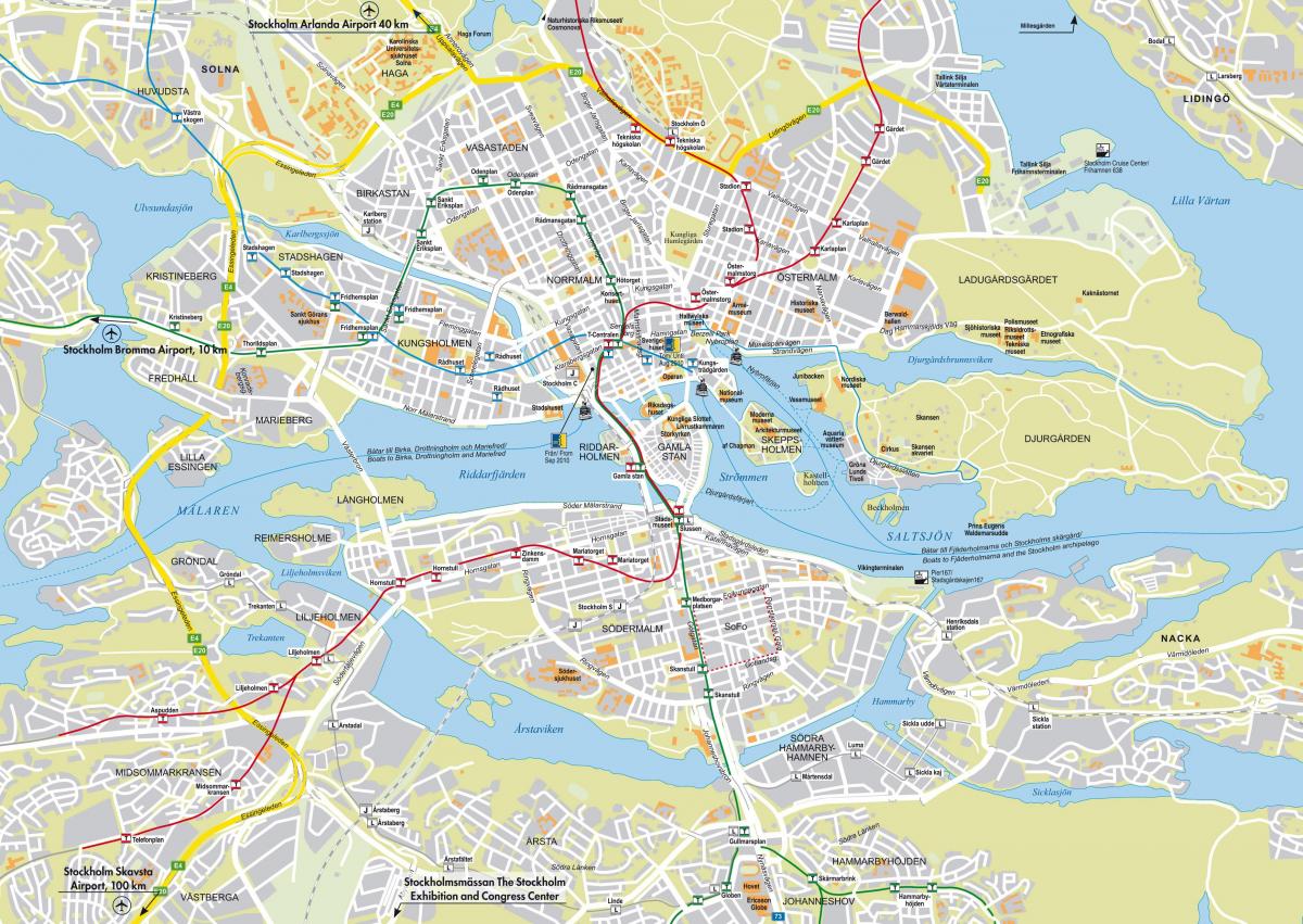 מפה של רחוב שטוקהולם