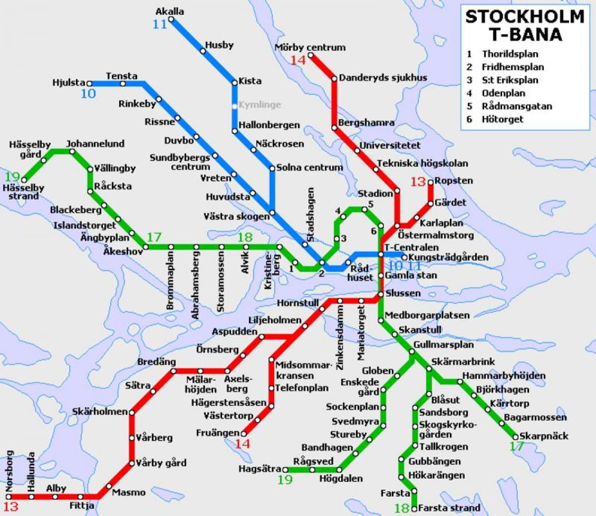 תחבורה ציבורית שטוקהולם מפה