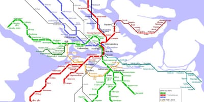מפת הרכבת התחתית של שטוקהולם, שוודיה