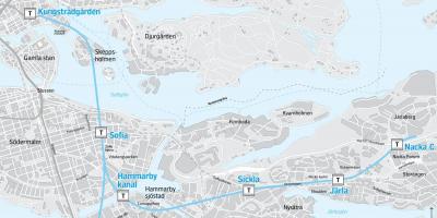 מפה של nacka שטוקהולם
