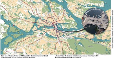 מפה של Stockholm slussen